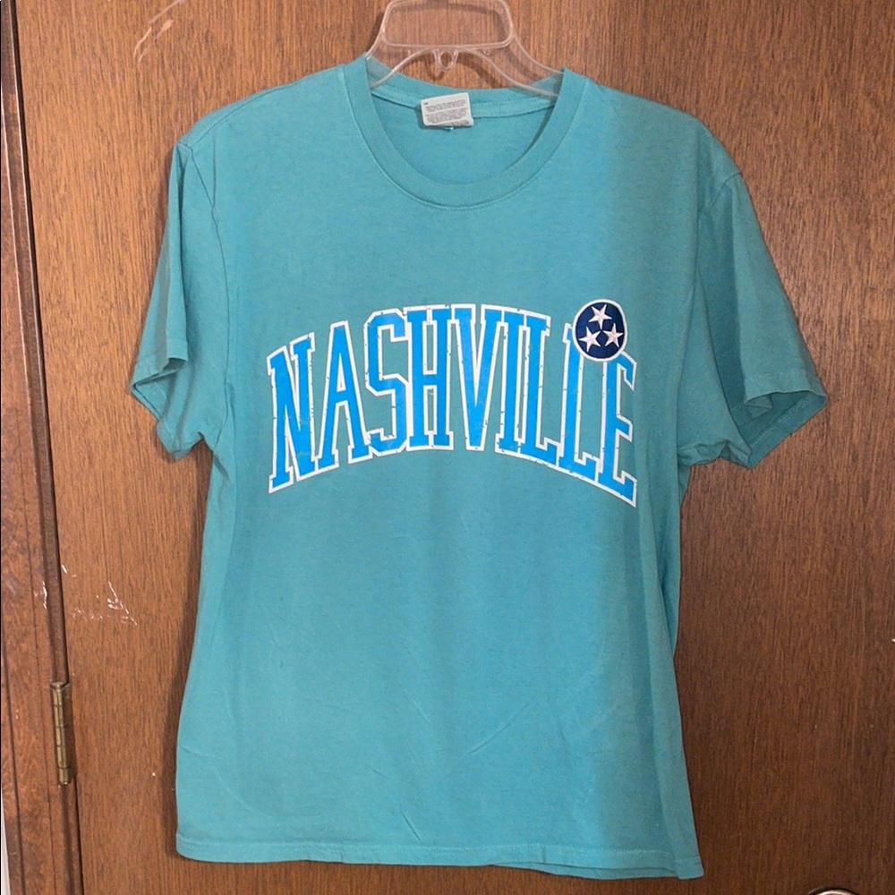 Port and Company Teal Nashville Short Sleeve Tee